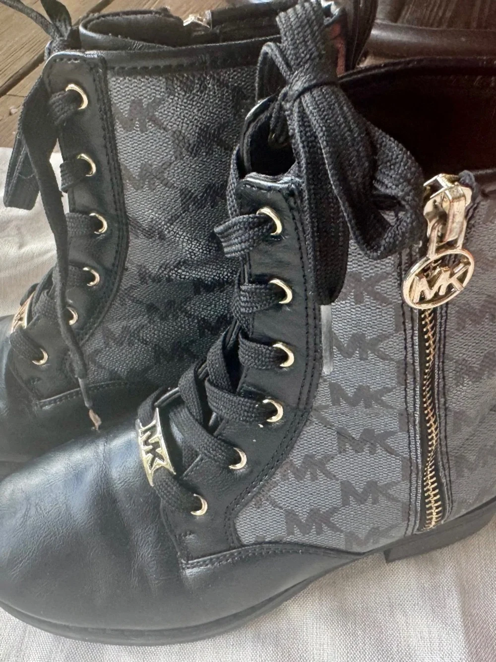 Girls black Michael Kors boots